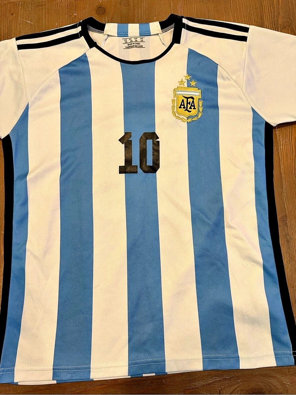 Argentina Messi 10 Jersey Boys US 28